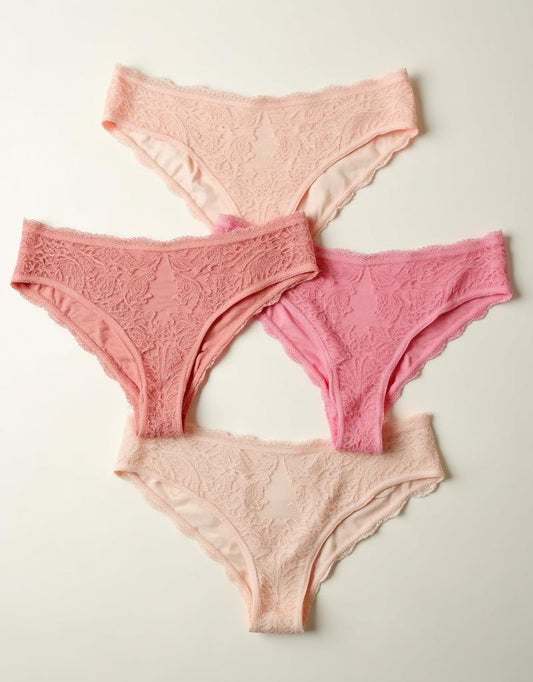 Kit 5 Calcinhas Fio Dental Rendadas